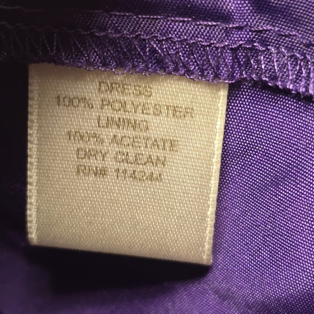 NWT Eliza J Purple Pleated Midi Formal Dress Size 14 Style EJ1M0422 Missy - Picture 9 of 15